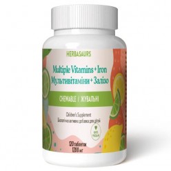 Витазаврики  жевательные витамины с железом | Herbasaurs
